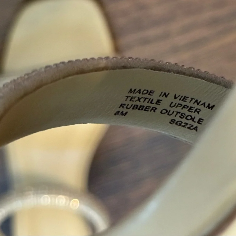 Michael Kors Clara Tan Rhinestone High Heel Party Wedding Sandals- Size 8 - Picture 7 of 7